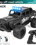 1:16 High Speed Off-Road Alloy RC Cars Police Truck Jeep with Music Sound and LED Lights 2.4G Remote Control Cars Outdoor Toy