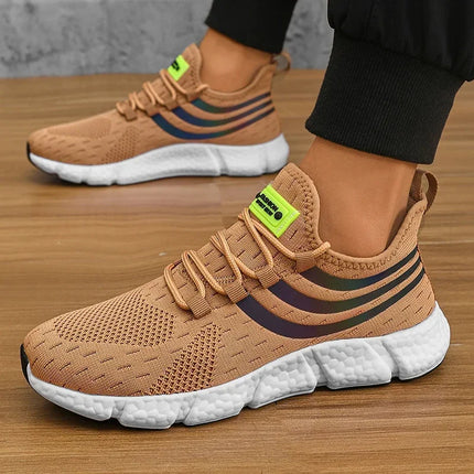 Scarpe da ginnastica da uomo Scarpe comode e traspiranti con plateau Scarpe da corsa estive da uomo Scarpe da ginnastica da passeggio comode e traspiranti