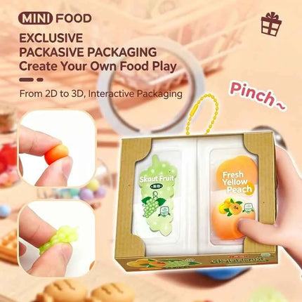 Kit Mini Alimenti in Argilla Ultra Leggera, Set di Magneti per Frigorifero a Forma di Micro Torte Fai-da-Te per Ragazze, Materiale Artistico Regalo
