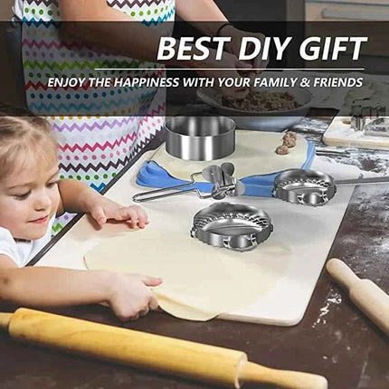 Ravioli Maker Stainless Steel Dumpling Mold Dumpling Wrapper Mold Dough Press Cutter Empanada Press Pie Ravioli Press