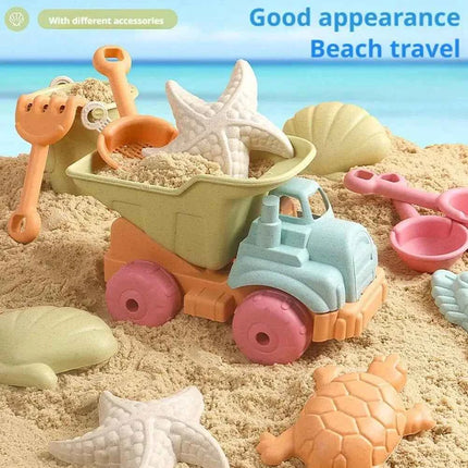 Set di giocattoli da spiaggia per bambini, in plastica resistente, set di giochi estivi per piscina e spiaggia, strumenti per giocare sulla sabbia all'aperto per ragazzi e ragazze, giocattolo da spiaggia