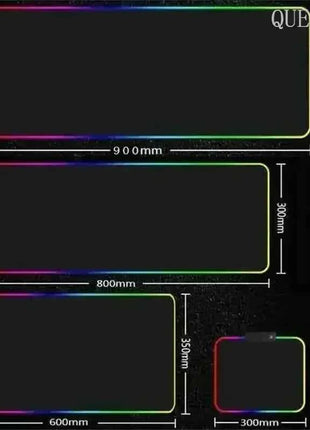 Cartoon Asus Deskmat Mouse Pad Gaming LED Mouse Mat 900x400 Mousemats Table Pads PC Office Desk Mat RGB Keyboard Mats XXL