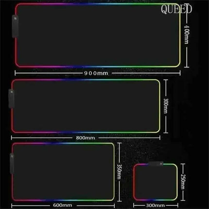 Cartoon Asus Deskmat Mouse Pad Gaming LED Mouse Mat 900x400 Mousemats Table Pads PC Office Desk Mat RGB Keyboard Mats XXL