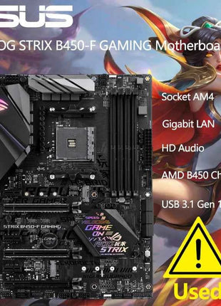 ASUS ROG Strix B450-F Gaming Motherboard (ATX) AMD Ryzen 2 AM4 DDR4 DP HDMI M.2 USB 3.1 Gen2 B450
