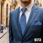 Set Cravatta e Fazzoletto Uomo Colorato 160cm - Accessori Matrimonio