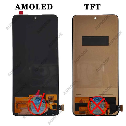 Display AMOLED per Xiaomi Redmi Note 14 4G LCD 24117RN76G 24117RN76O, Schermo Touch per Redmi Note 14 5G 24094RAD4G LCD con Cornice