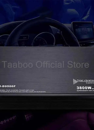 4 Channel Car Amplifier 90W x4 High Power Stero AMP Aluminum Chassis Amplifiers 360° Surround Sound System For Car Speaker Unit