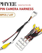 Cablaggio per Ingresso Telecamera Retromarcia a 4 Pin, Connettore RCA, per Schermo Originale Toyota Corolla, Camry, RAV4, Highlander, Prado