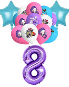 Decorazioni per feste di compleanno a tema stoviglie: tovaglioli di carta, bicchieri, piatti, scatole per caramelle, sacchetti regalo, striscioni e fondali per feste per bambini
