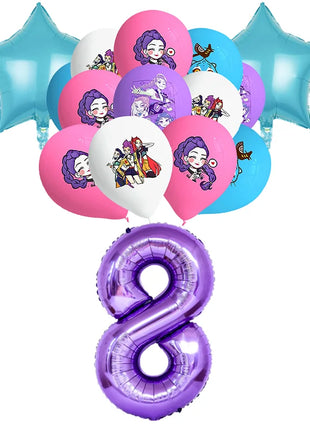 Decorazioni per feste di compleanno a tema stoviglie: tovaglioli di carta, bicchieri, piatti, scatole per caramelle, sacchetti regalo, striscioni e fondali per feste per bambini