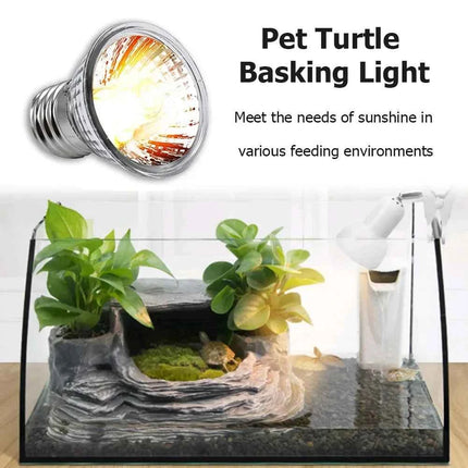 1-20PCS 25/50/75W UVA+UVB Reptile Lamp Bulb Turtle Basking Heating Light UV Light Bulbs Full Spectrum Sunlamp for Amphibians