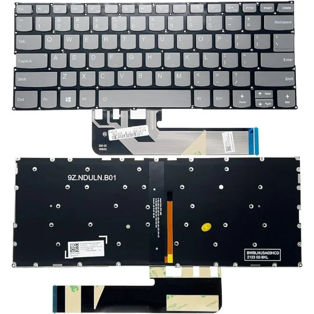 US Layout Backlight Keyboard Compatible for Lenovo Yoga 730-13IKB 730-13IWL 730-15IKB 730-15IWL 530-14IKB Series