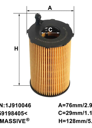3x Filtro Olio Motore 059198405 Per Audi A4 A5 A6 A7 A8 Q5 Q7 8K 8T 8F 4G 4H 8R 4L Porsche Cayenne 92A Macan 95B Panamera 970 3.0