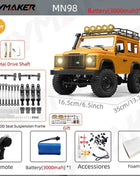 New MN99s MN98 1:12 MN Model RTR Version RC Car 2.4G 4WD RC Rock Crawler Defender Remote Control Car 1/12 RC Truck Cars Toys