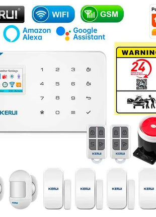 Sistema di Allarme Domestico Antifurto WiFi GSM Wireless 433MHz con Controllo App Tuya Smart Home
