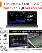 Nunoo Android 14 CarPlay Auto Radio For Lexus NX NX200 NX200T NX300h 2014-2021 Multimedia Navigation GPS DSP 4G WiFi