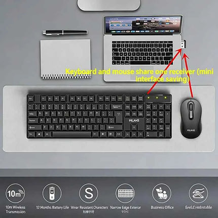 2.4GHz Wireless Keyboard Mouse Set Gaming Keyboard  Mouse Kit Tablet keyboard for Android TV Box Laptop PC Office Accessories