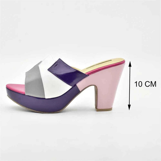 Nuovo arrivo scarpe da sposa da donna italiane tacchi a punta chiusa tacchi colorati per le donne scarpe eleganti da donna pompe per feste da donna nigeriane
