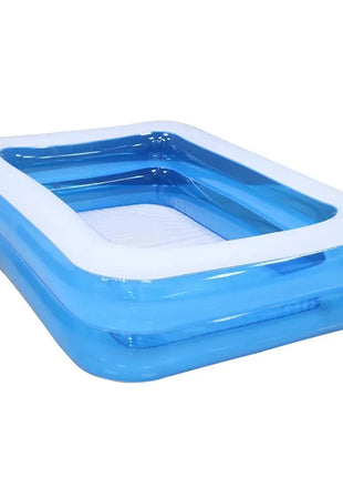 Inflatable Pool Made of Thick PVC, Foldable, Portable, Large for Families, Garden, Children and Adults, with Slide, Pool Accessories