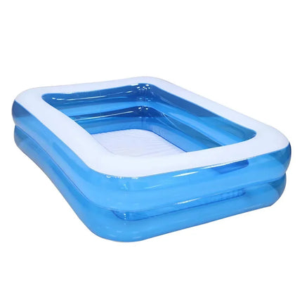 Piscina Gonfiabile in PVC Spesso, Pieghevole, Portatile, Grande per Famiglie, Giardino, Bambini e Adulti, con Scivolo, Accessori per Piscina