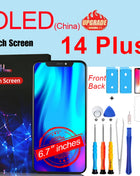 PINZHENG High Quality INCELL LCD OLED Screen for iPhone 14 Pro 15 Plus 13 Pro Max Display for iPhone Replacement with Tools