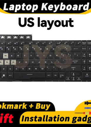 Suitable for ASUS FA506H FA506 FX506 FX706L FA706 F15 FA506Q FX506H FX506LH laptop replacement keyboard with backlit US layout