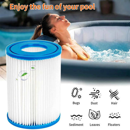 1 Pezzo Elemento Filtrante per Pompa Filtro Piscina per Bestway II VI Lay-Z-Spa Accessori per Sport Acquatici da Giardino