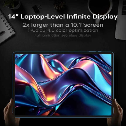 Tablet Teclast T70 14" Display 2K 128GB 256GB MediaTek Helio G99 Batteria 10000mAh LTE Dual SIM Android 15 Versione Globale