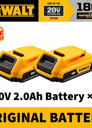 Batteria di Ricambio 100% Autentica Dewalt 18V/20V 6.0Ah Li-Ion per Utensili Elettrici, Compatibile con DCB200 DCB202 DCB205 DCB206 DCB209