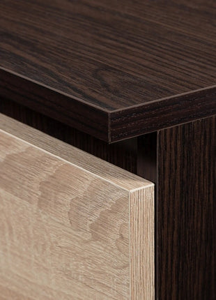 Armadio AKORD S60 Wenge 60 cm 2 ante 2 cassetti colore Rovere Sonoma Opaco 1 ripiano 60x51x180 cm