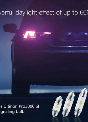 Philips Ultinon Pro3000 C5W LED Fest 38mm 30mm 43mm Festoon Car Signal Side Lamp 6000K Cool White Interior Reading Light(1PCS)
