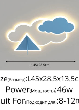 Lampada da Soffitto LED Moderna per Cameretta Bambini, Illuminazione Creativa per Camera da Letto, Decorazione per Soggiorno, Lampadario per Bambini e Bambine