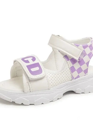 Sandali per bambini Ragazze Estate 2025 nuova moda scarpe da spiaggia per ragazze con suola morbida CuHK sandali sportivi antiscivolo per bambini