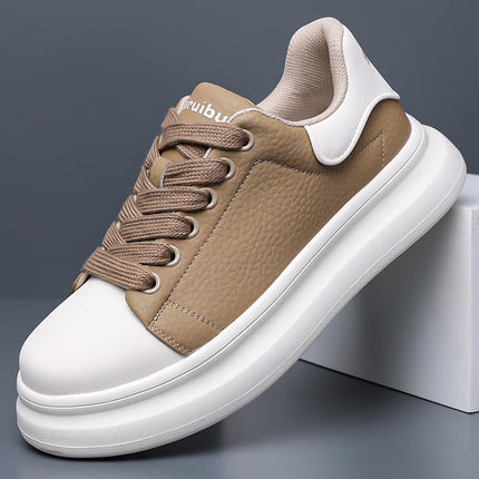 Nuove Scarpe Casual alla Moda con Lacci, Comode Sneakers Vulcanizzate, Scarpe da Skateboard per Uomo, Calzature da Passeggio Stile Street