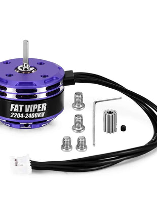 INJORA Brushless Fat Viper 2204 Outrunner Motor & Transmission for 1/18 RC Crawler TRX4M