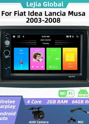 Car Radio For Fiat Idea Lancia Musa 2003-2008 2 Din Android Multimedia Stereo Player Head Unit Autoradio GPS Navigation Carplay