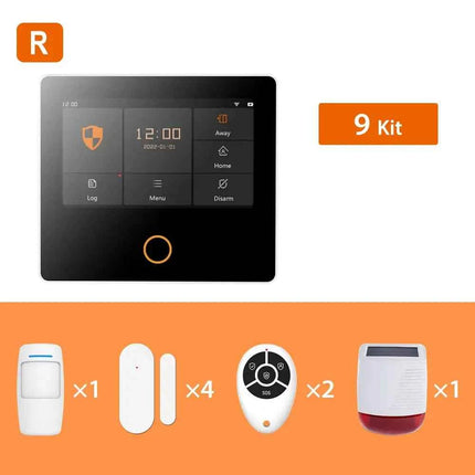 Staniot WiFi 4G Home Security System Wireless Security Protection Tuya Smart Home Alarm Sensors Built-in Siren Works with Alexa