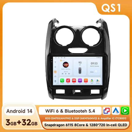 Android Car Radio Player audio for Renault Duster 2015 - 2020 wireless Carplay Android Auto 2din GPS Intelligent Multimedia DSP