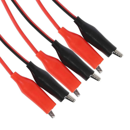 Clip a coccodrillo con doppia sonda per tester da 1 m per connettore cavo di prova con spina a banana per test elettronici