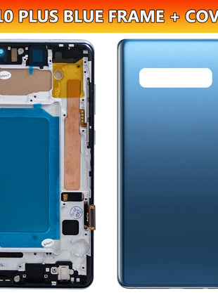 TFT con cornice per Samsung S10 Plus S10 + G975F Display LCD Touch Screen digitale per Samsung S10 G973F Parti di ricambio per schermo
