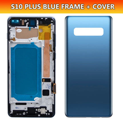 TFT con cornice per Samsung S10 Plus S10 + G975F Display LCD Touch Screen digitale per Samsung S10 G973F Parti di ricambio per schermo