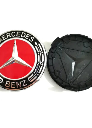 Set di 4 Coprimozzi da 75mm per Mercedes-Benz AMG W203 W206 W220 W205 W211 W212, Coperture per Cerchioni con Emblema Benz