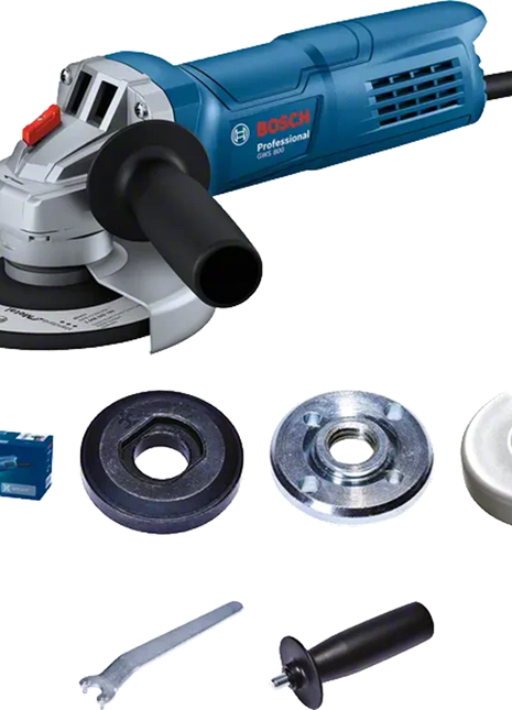 Bosch Professional: GWS 800 angle grinder with a back switch for cutting, grinding, and chasing concrete brick masonry stone