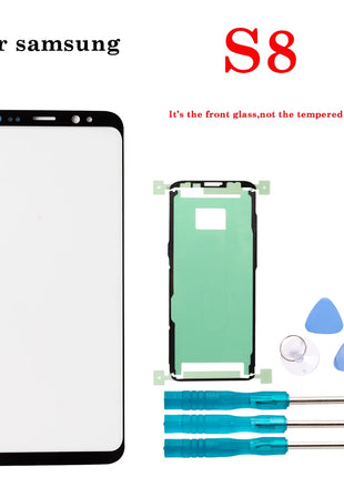 1Set Nuovo Display LCD Frontale In Vetro Esterno Touch Screen Esterno Pannello Obiettivo Per Samsung Galaxy S8 S9 S10 S20 Nota 8 9 10 Plus Ultra
