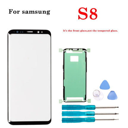 1Set Nuovo Display LCD Frontale In Vetro Esterno Touch Screen Esterno Pannello Obiettivo Per Samsung Galaxy S8 S9 S10 S20 Nota 8 9 10 Plus Ultra