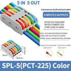 1 In Multiple Out Push-in Electrical Wire Connector Terminal Block Universal Fast Wiring Cable Connectors For Cable Connection