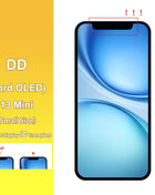 DD OLED Display LCD Per iPhone 12 13 14 15 16 16e Pro Max Plus Mini Display LCD Touch Screen Digitizer Assembly sostituzione
