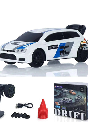 SALE 4WD RTR 1/43 RC Speed Car Four-wheel Drive Radio Control 2.4g Mini Racing Drifting Car Toys High Speed Model Gift for Boys