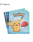 Forniture per decorazioni per feste di compleanno a tema Pokemon Cartoon Pokemon Go Stoviglie Tazze Piatti Palloncino Pikachu per bomboniere per baby shower
