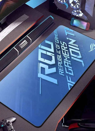 Asus Rog Mause Pad Anime Mouse Mats Gaming Computer Desk Mat Mouse Carpet Pc Accessories Gamer Mouse Pad Speed Rubber Mat